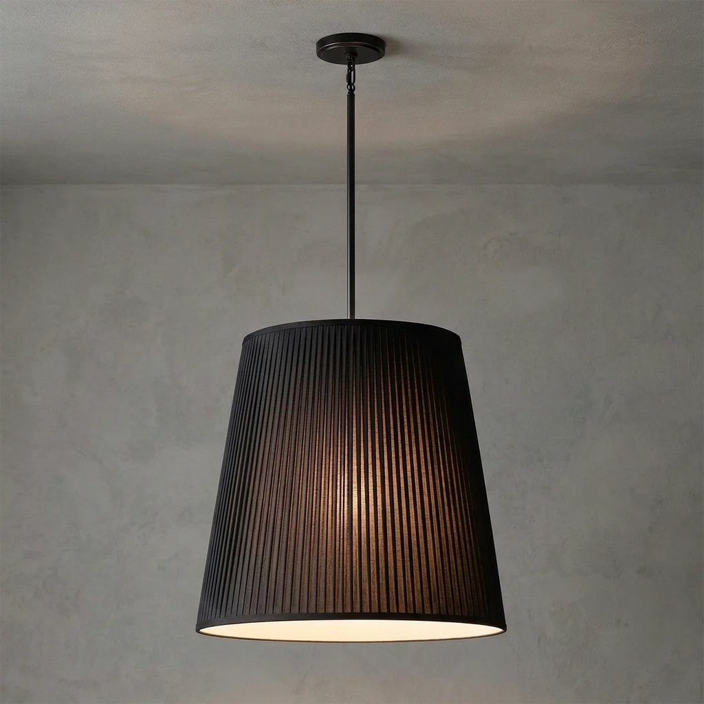 Modern Tailored Reed Pleat Stem Pendant | wildoxy
