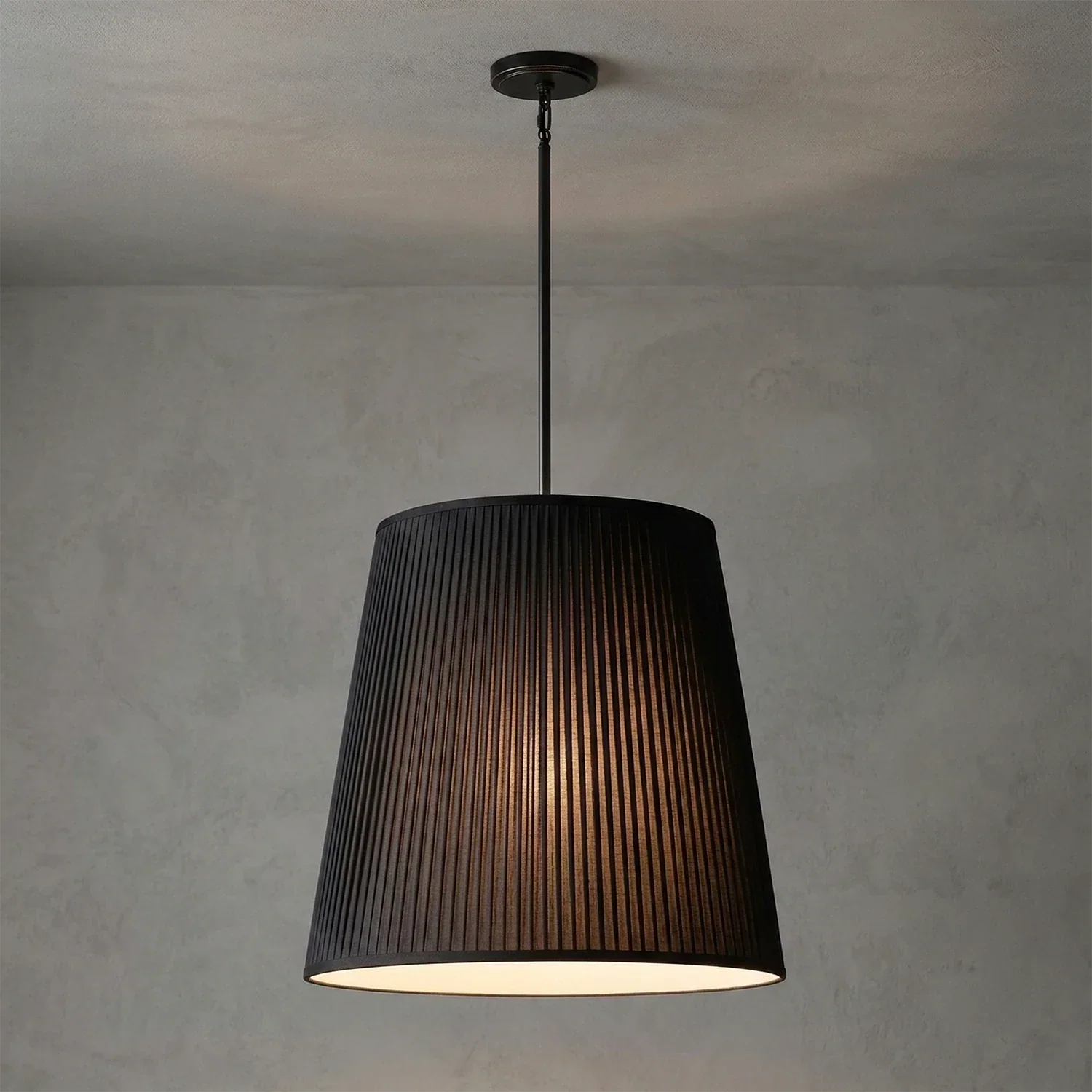 Modern Tailored Reed Pleat Stem Pendant | wildoxy