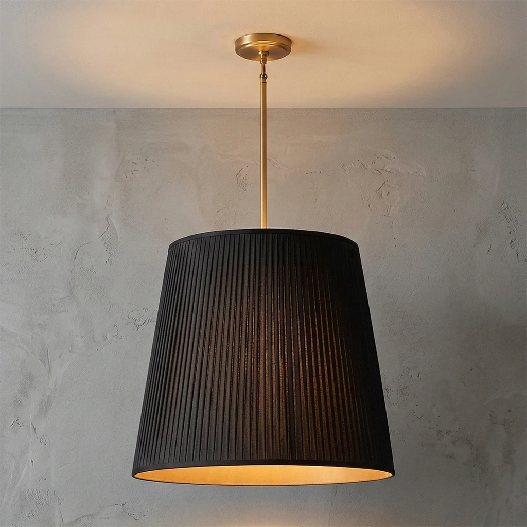 Modern Tailored Reed Pleat Stem Pendant | wildoxy