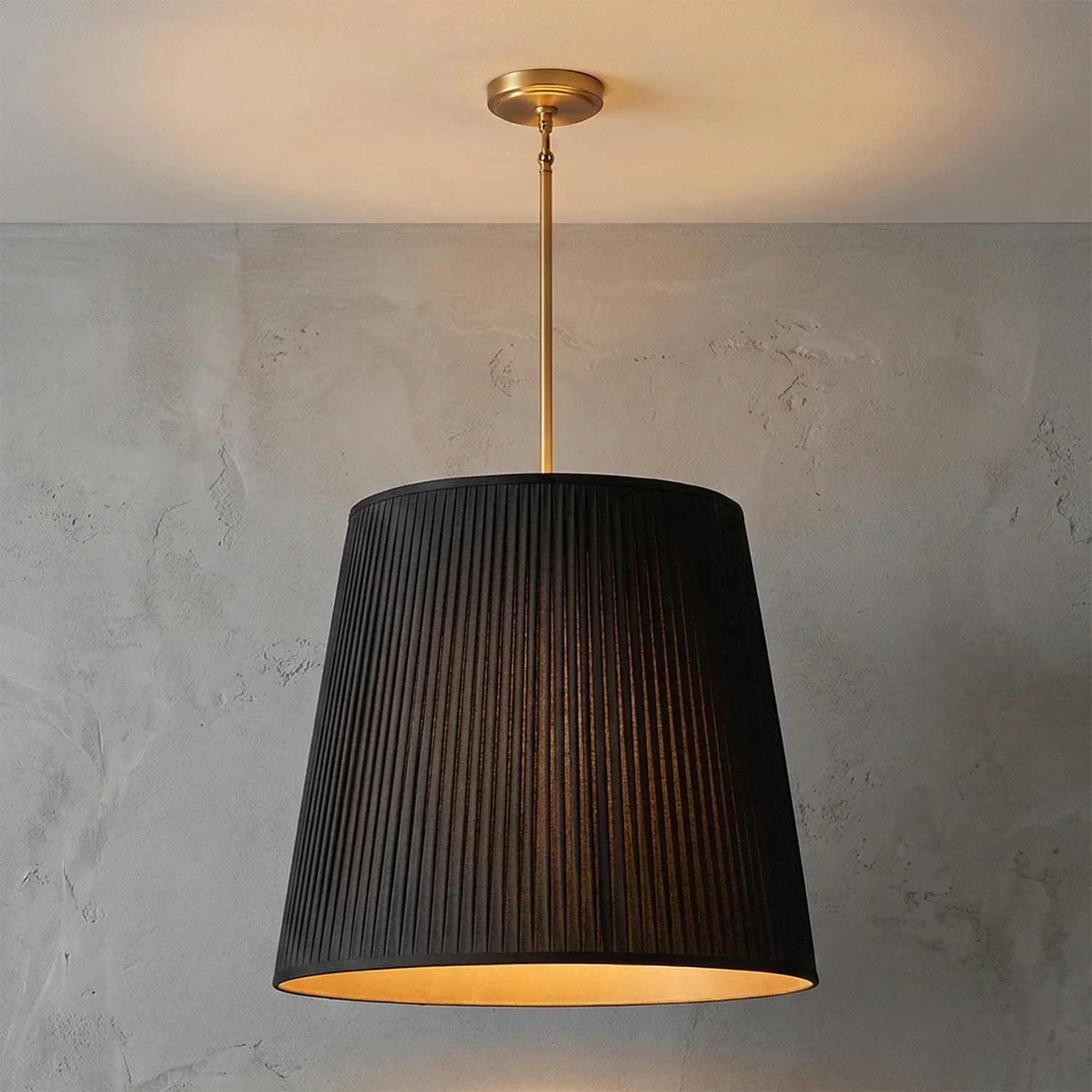 Modern Tailored Reed Pleat Stem Pendant | wildoxy