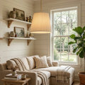 Modern Tailored Reed Pleat Stem Pendant | wildoxy