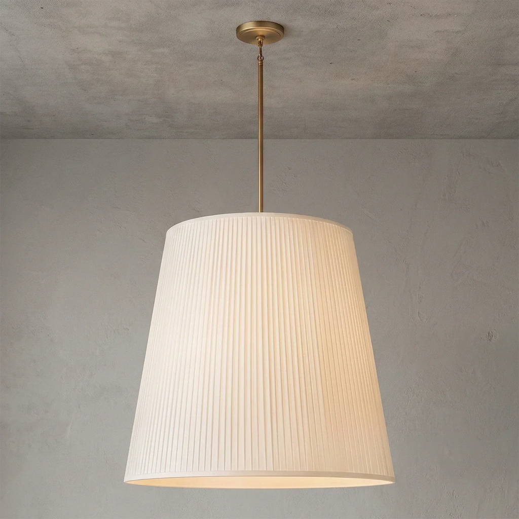 Modern Tailored Reed Pleat Stem Pendant | wildoxy