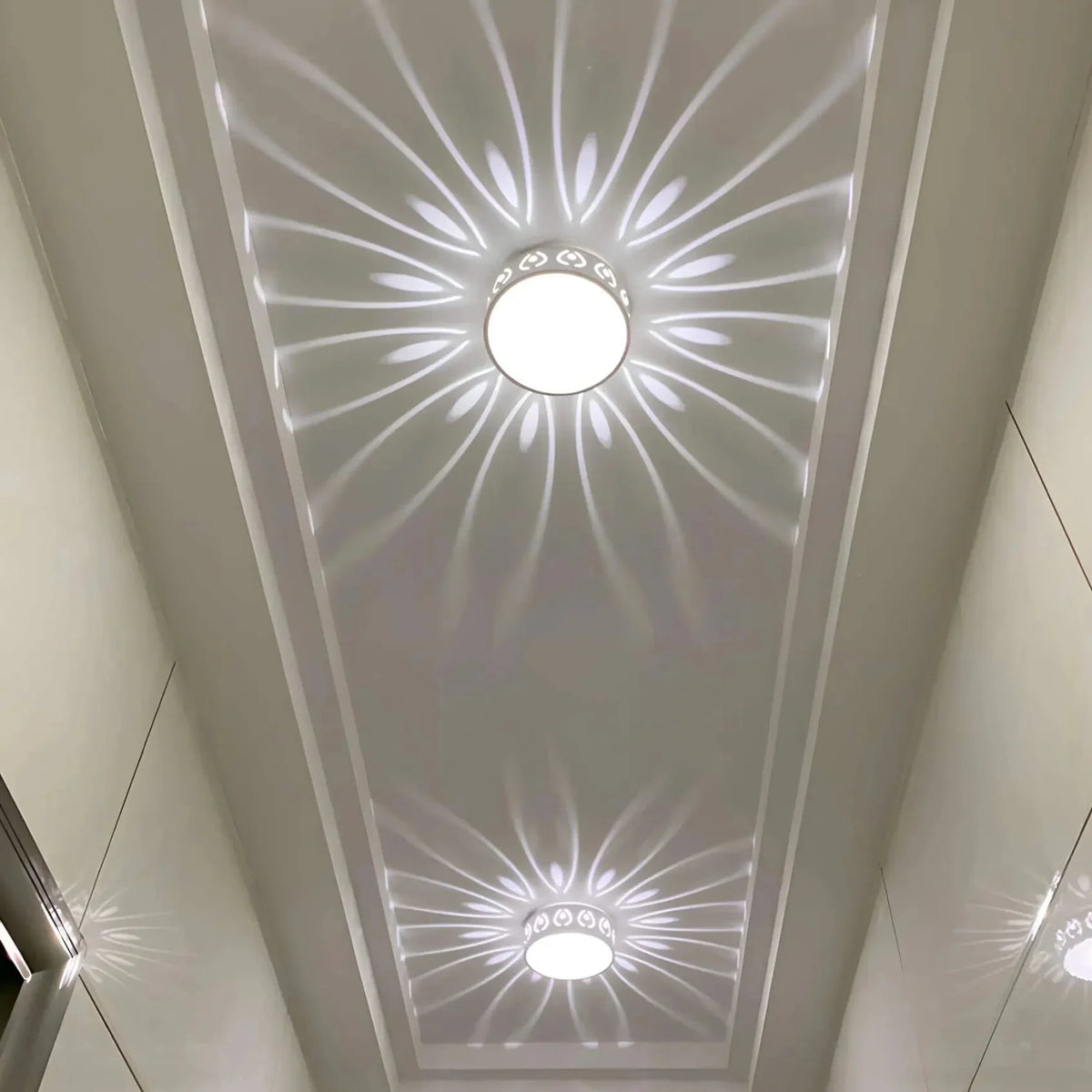 Plafonnier LED en acrylique cristal - blanc chaud/froid