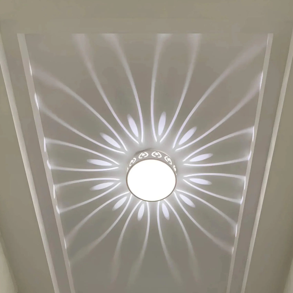 Plafonnier LED en acrylique cristal - blanc chaud/froid