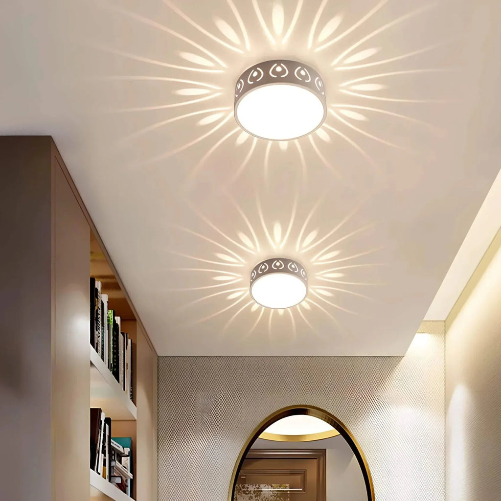 Plafonnier LED en acrylique cristal - blanc chaud/froid