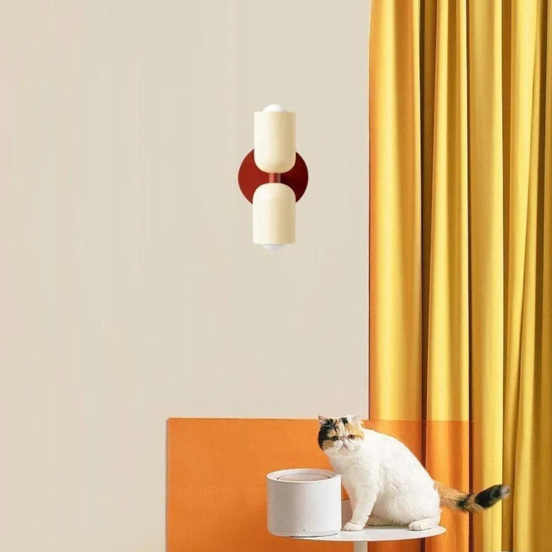 LED-wandlamp van aluminium met twee lichtkoppen - licht naar boven en beneden