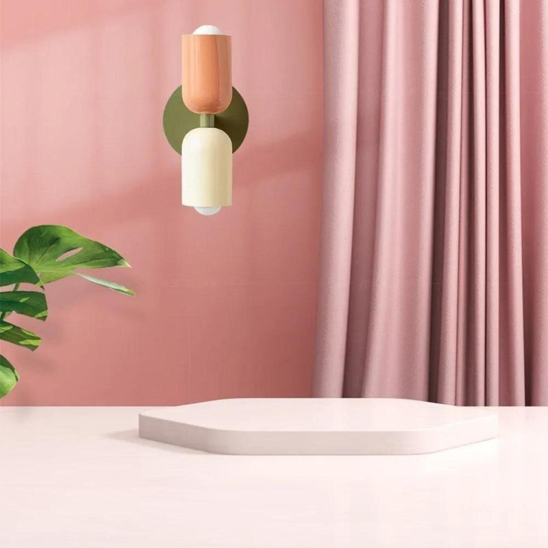 LED-wandlamp van aluminium met twee lichtkoppen - licht naar boven en beneden
