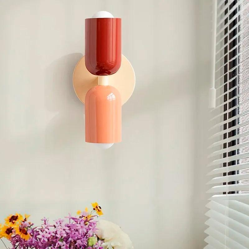 LED-wandlamp van aluminium met twee lichtkoppen - licht naar boven en beneden