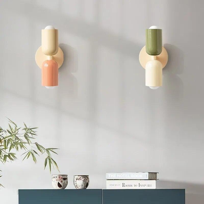 LED-wandlamp van aluminium met twee lichtkoppen - licht naar boven en beneden
