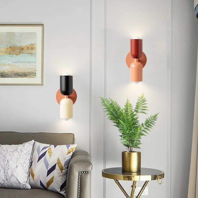 LED-wandlamp van aluminium met twee lichtkoppen - licht naar boven en beneden