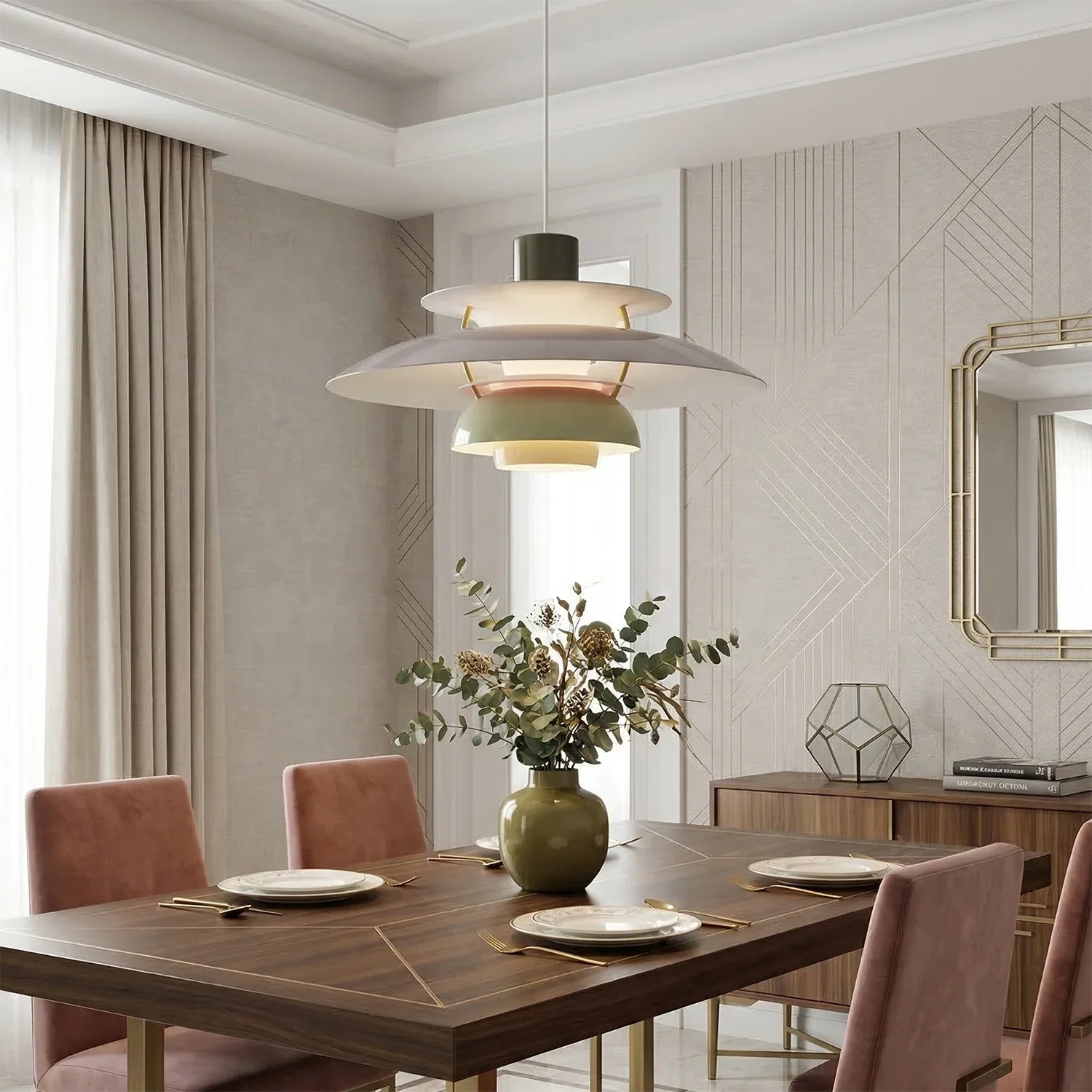 Multi-Tier Saucer Pendant Lamp | wildoxy