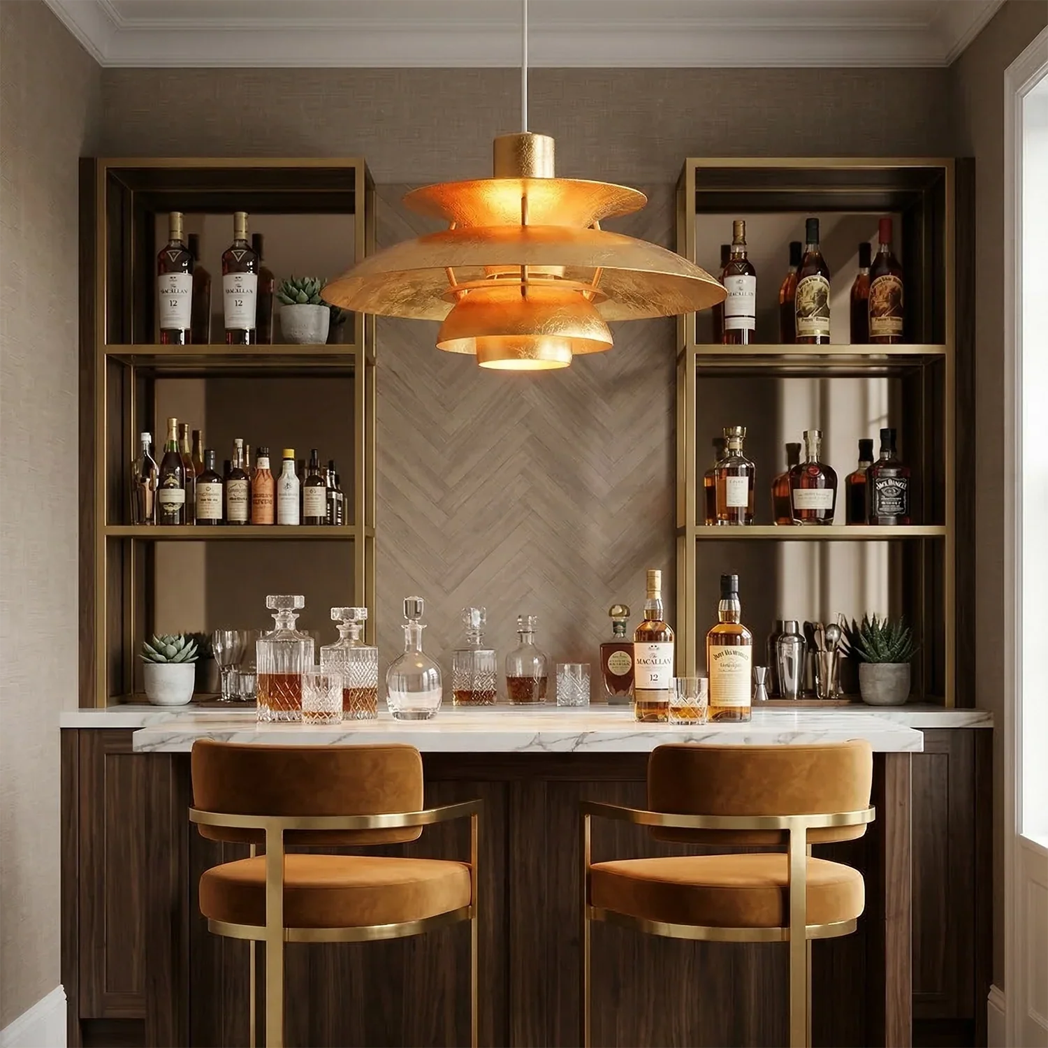 Multi-Tier Saucer Pendant Lamp | wildoxy