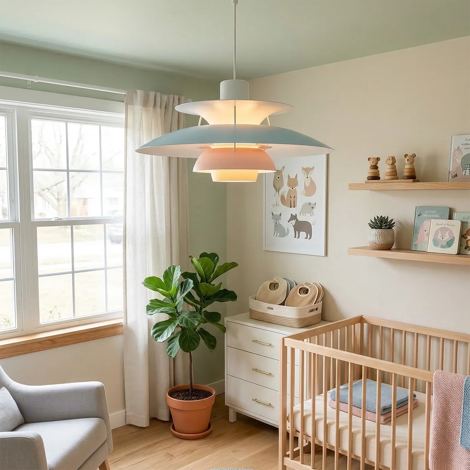 Multi-Tier Saucer Pendant Lamp | wildoxy