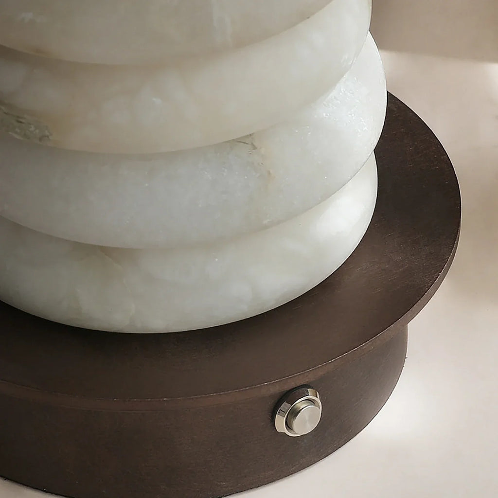 Multi-Tiered Alabaster Table Lamp | wildoxy