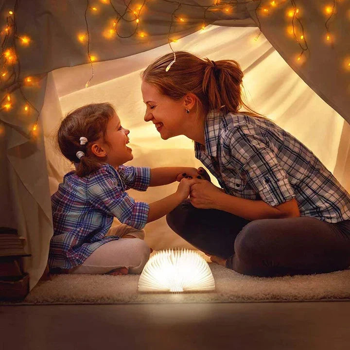 Lampka LED do książki — ciepłe światło, dekoracyjny drewniany design