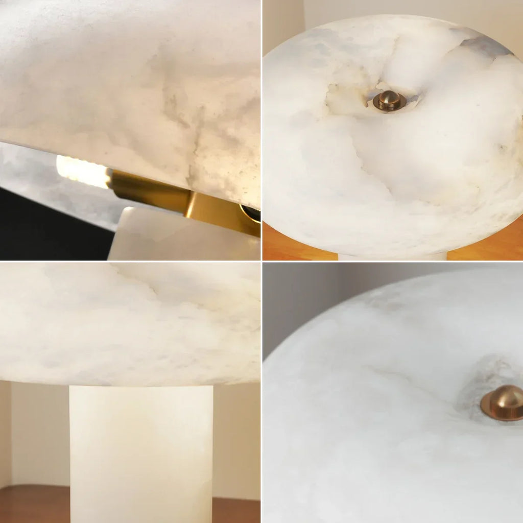 Mushroom Type Alabaster Table Lamp | wildoxy