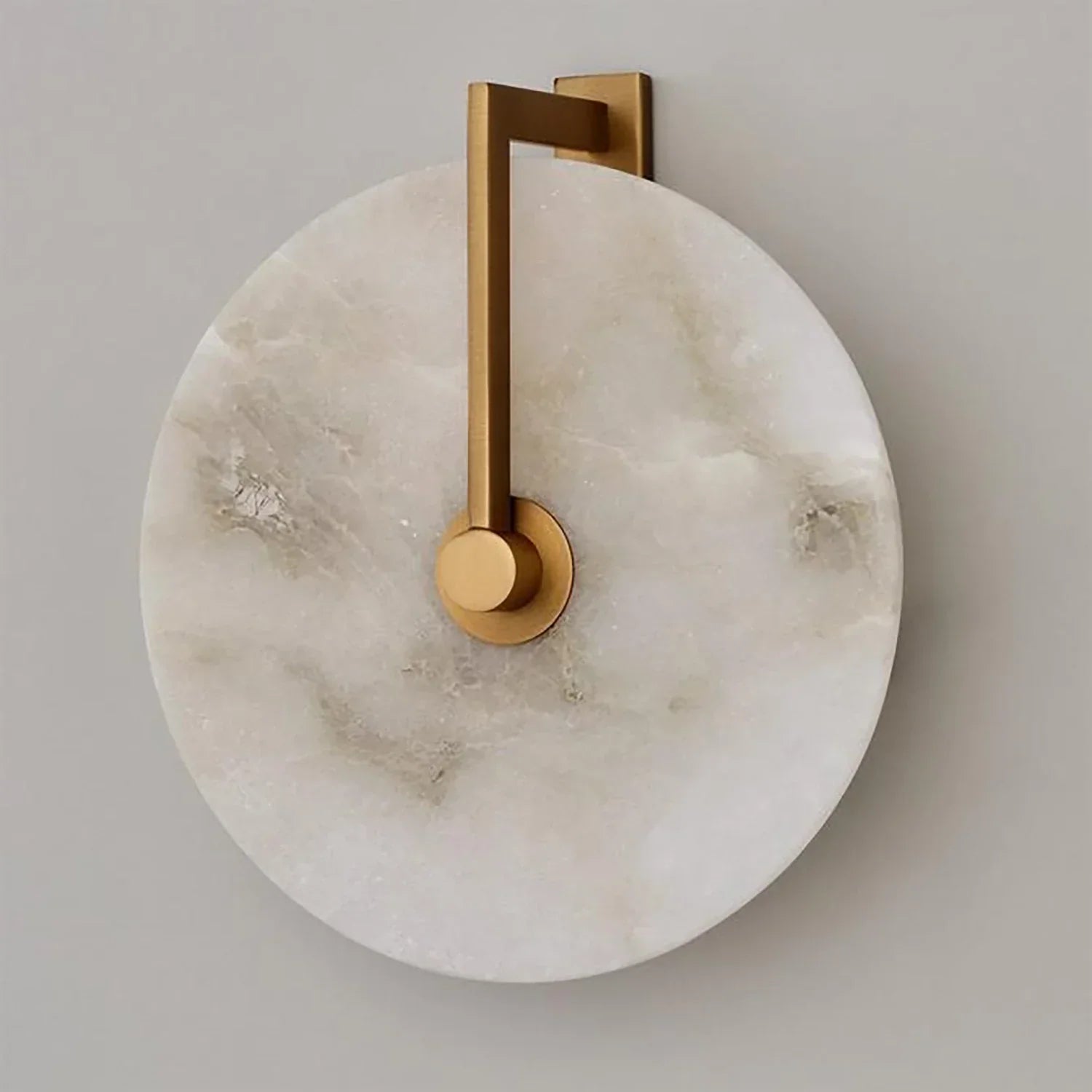 Natural Alabaster Disc LED Wall Sconce | wildoxy