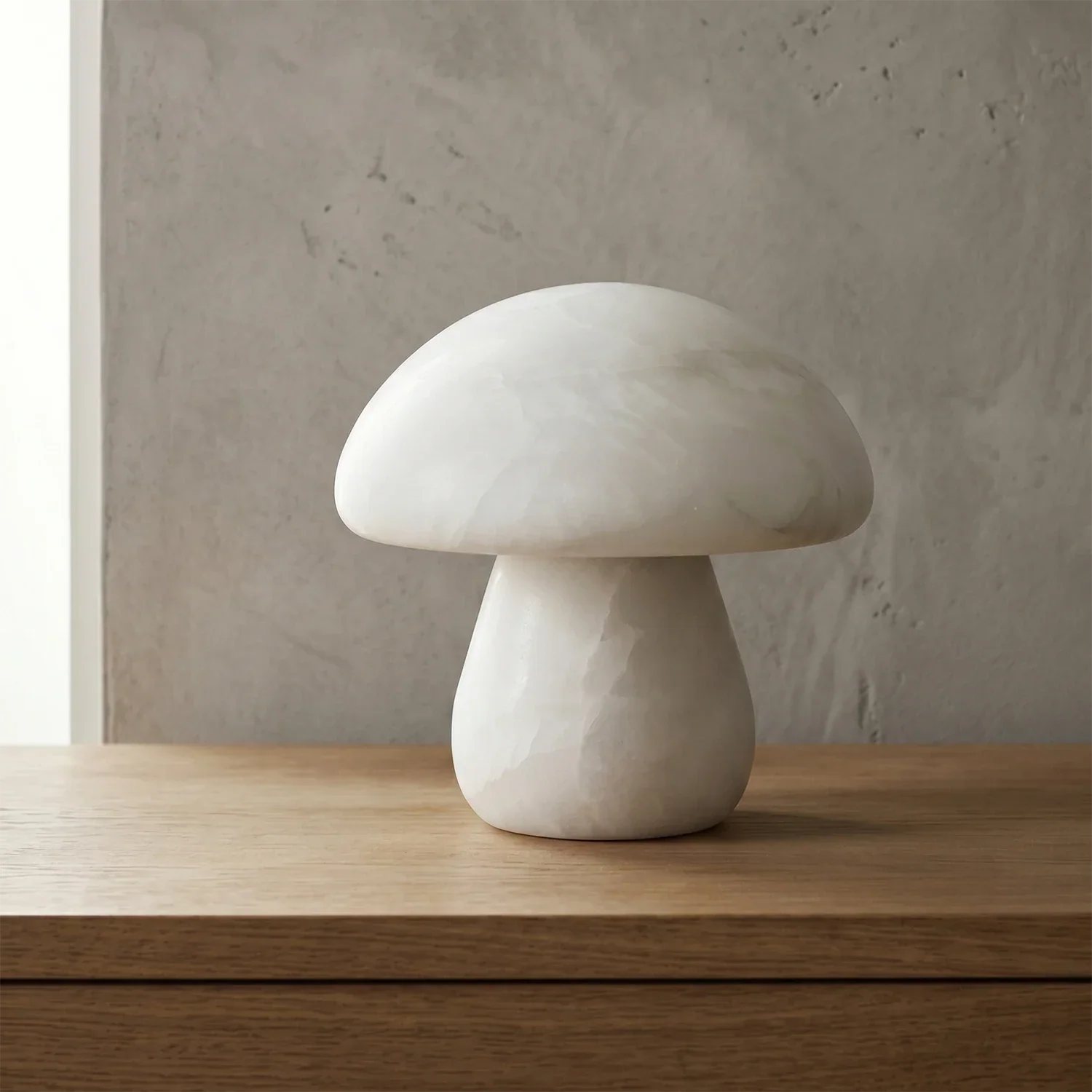 Natural Alabaster Mushroom Table Lamp | wildoxy