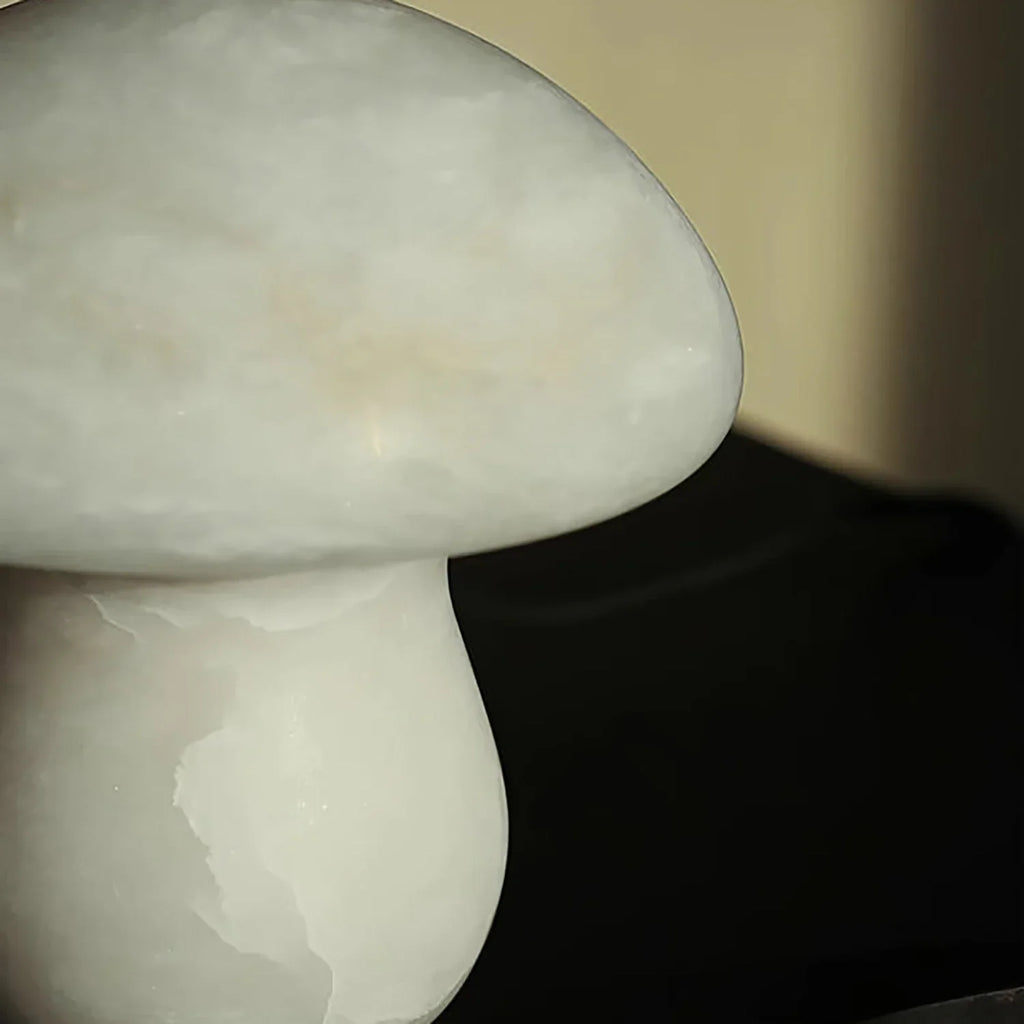 Natural Alabaster Mushroom Table Lamp | wildoxy
