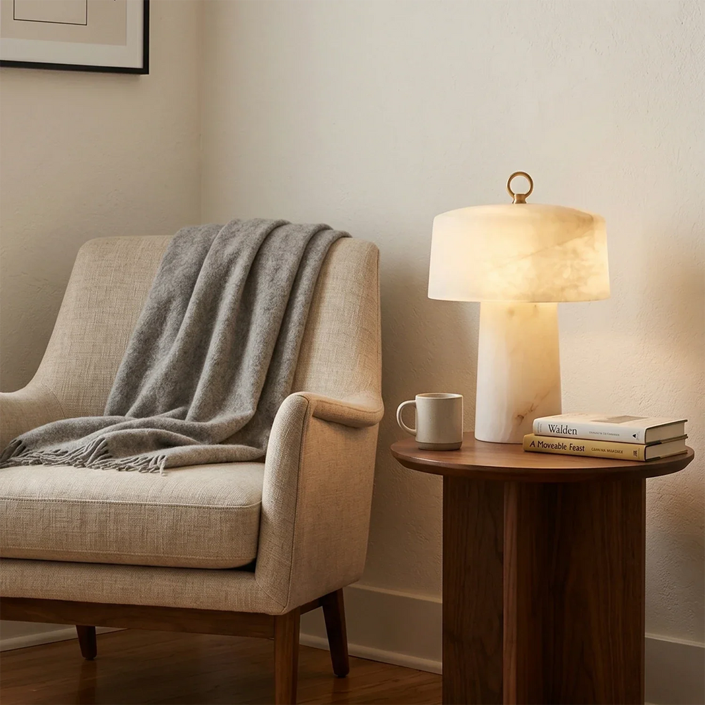 Natural Cloud Stone Table Lamp | wildoxy