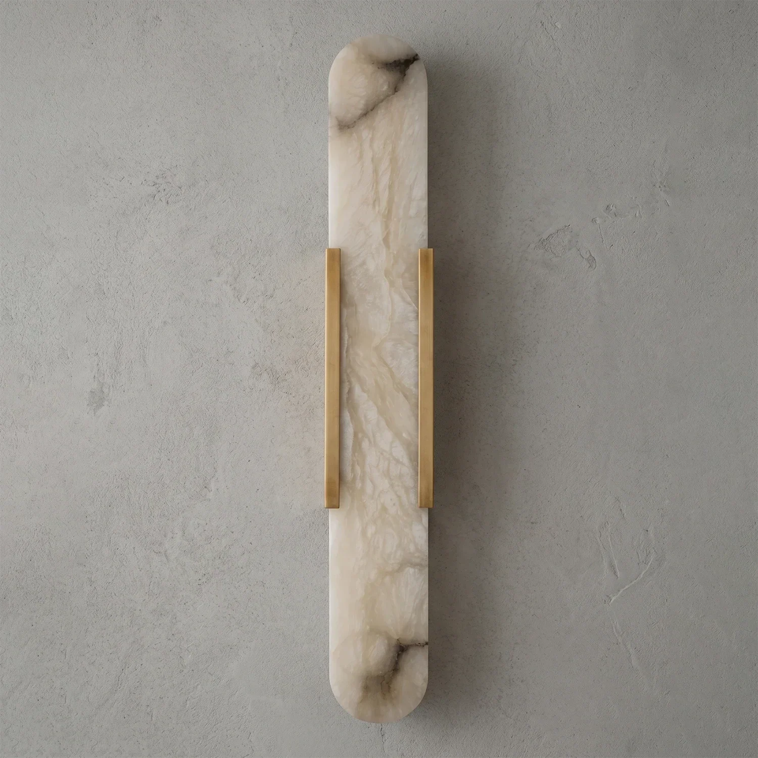 Natural Grained Marble Elongated Sconce Wall Lamp | wildoxy