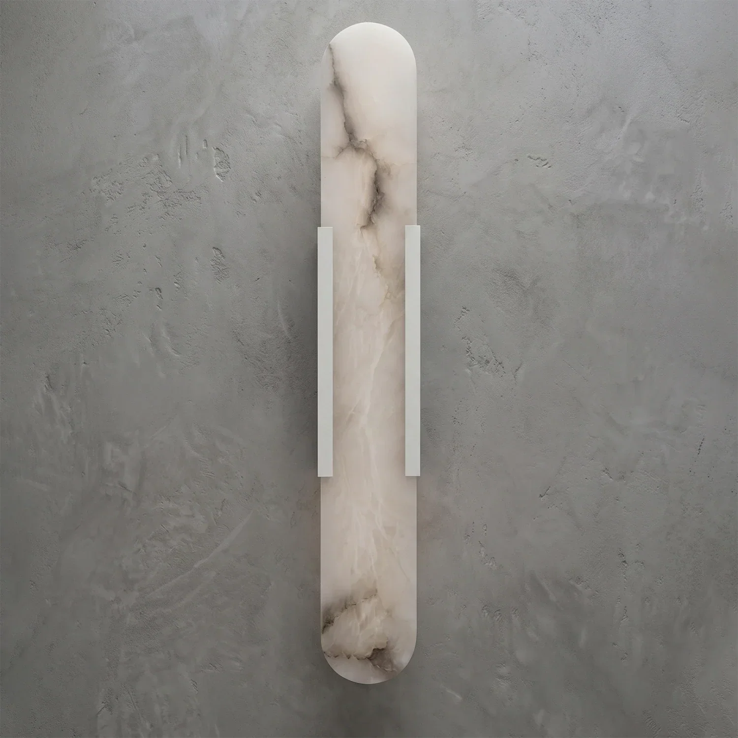 Natural Grained Marble Elongated Sconce Wall Lamp | wildoxy