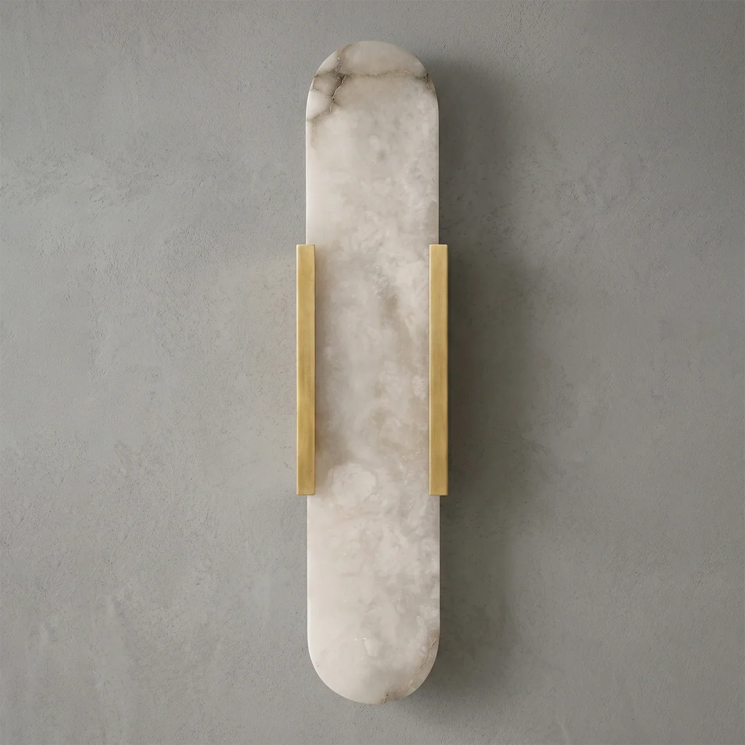 Natural Grained Marble Elongated Sconce Wall Lamp | wildoxy