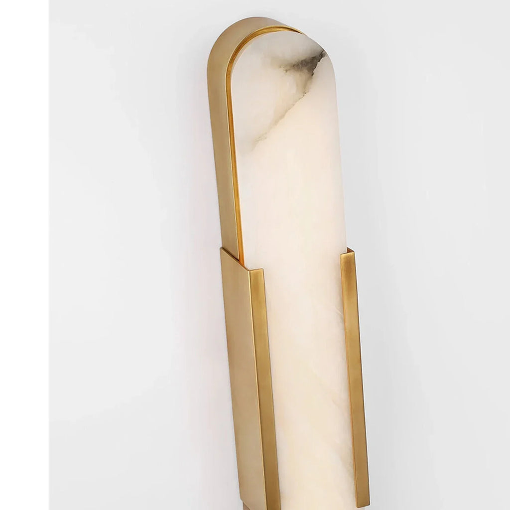 Natural Grained Marble Elongated Sconce Wall Lamp | wildoxy