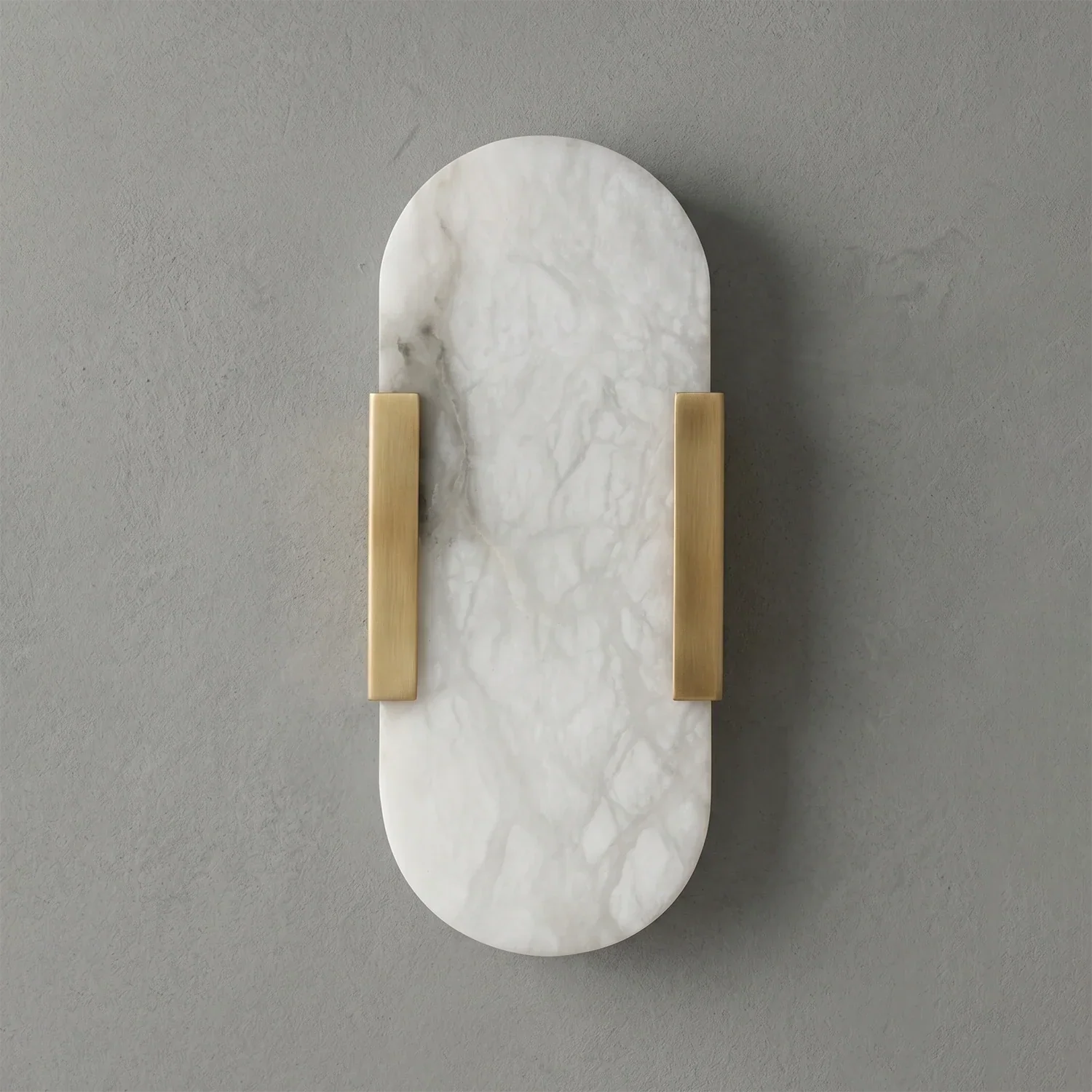 Natural Grained Marble Elongated Sconce Wall Lamp | wildoxy