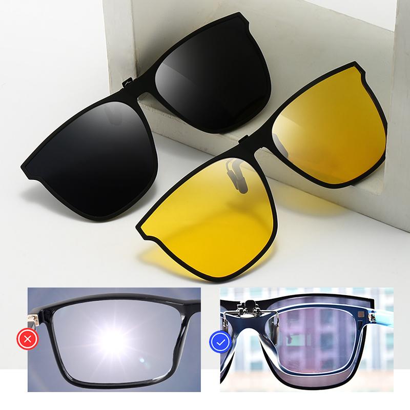 Óculos de sol leves polarizados de encaixe — UV400 magnéticos