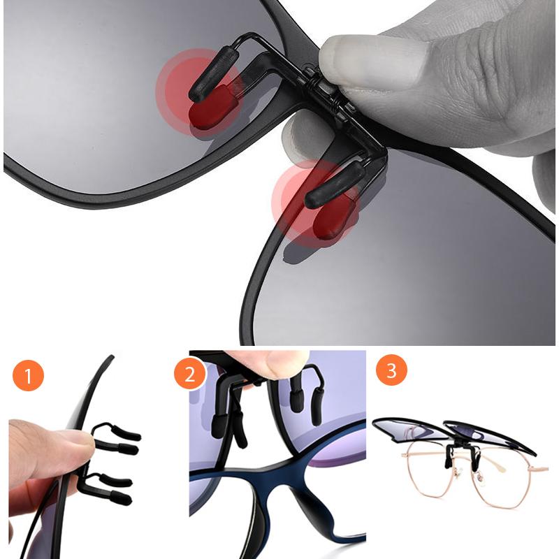 Óculos de sol leves polarizados de encaixe — UV400 magnéticos
