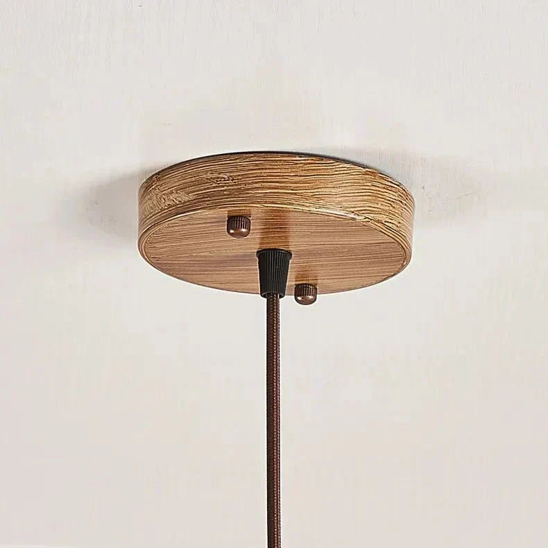 Lumora Resin and Iron Pendant Light — Touch Control, Includes LED E27 Bulb