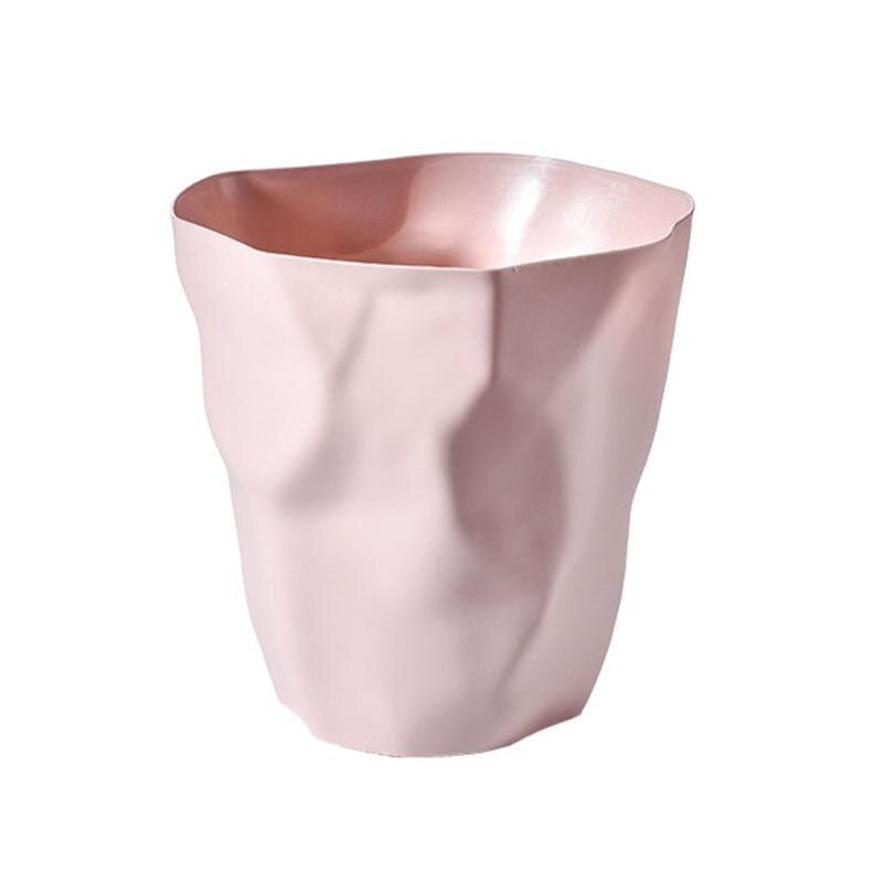 Wellenförmiger Kunststoff-Abfalleimer - 6 Farben, 26 × 27 cm