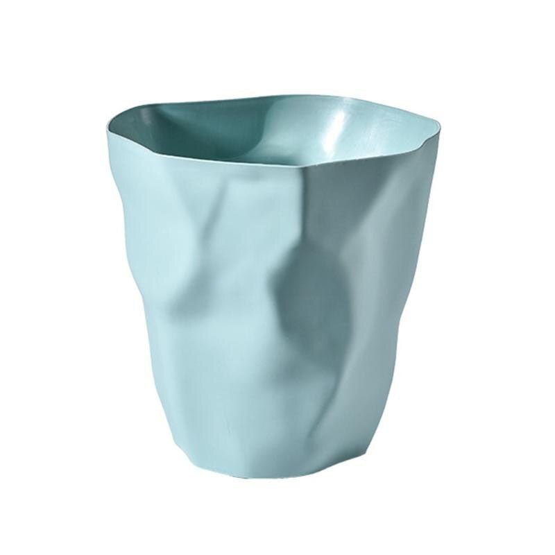 Wellenförmiger Kunststoff-Abfalleimer - 6 Farben, 26 × 27 cm