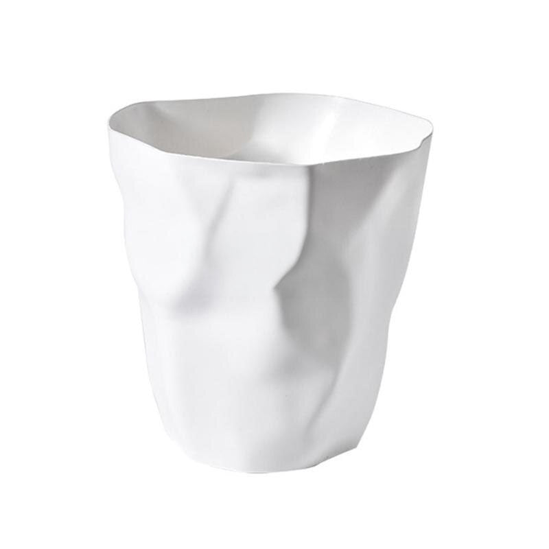 Wellenförmiger Kunststoff-Abfalleimer - 6 Farben, 26 × 27 cm