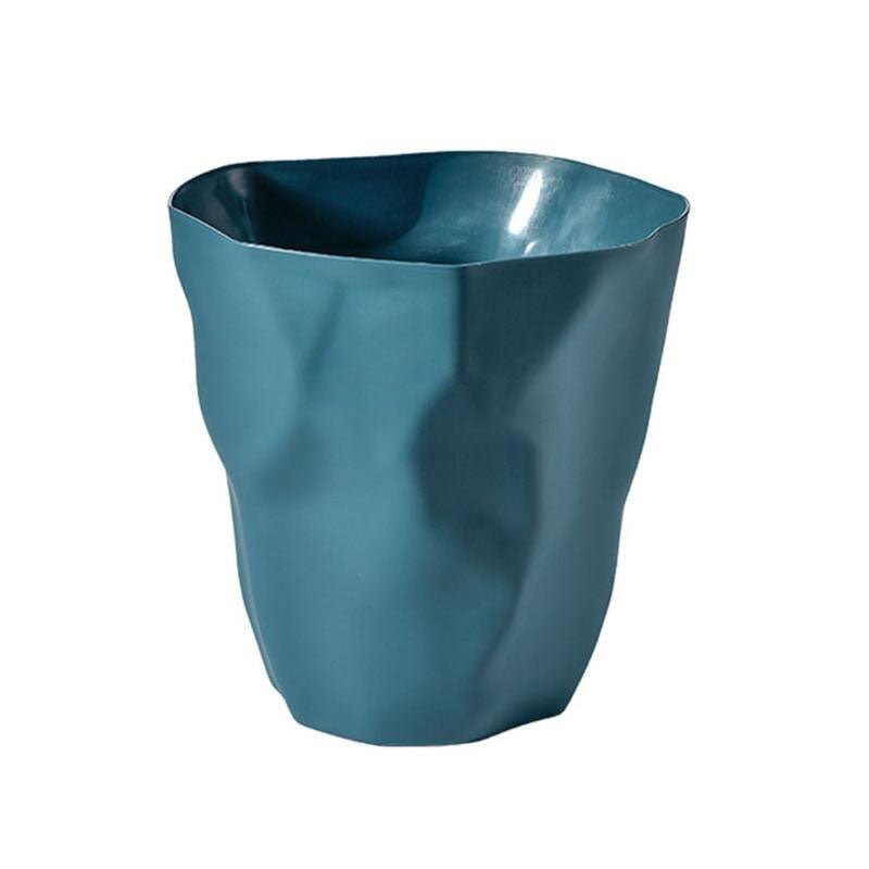 Wellenförmiger Kunststoff-Abfalleimer - 6 Farben, 26 × 27 cm