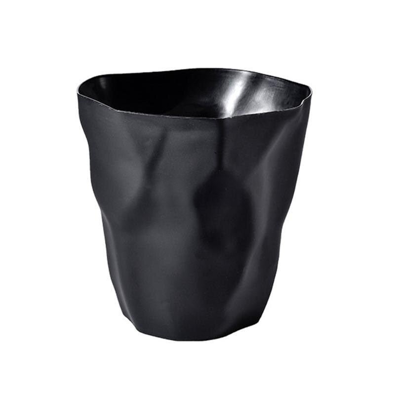 Wellenförmiger Kunststoff-Abfalleimer - 6 Farben, 26 × 27 cm