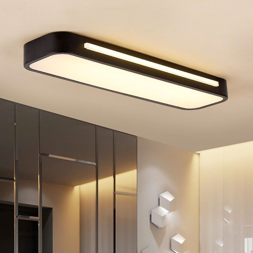 Stropní LED svítidlo HALOCRAFT v minimalistickém designu — plochý panel pro přisazenou montáž