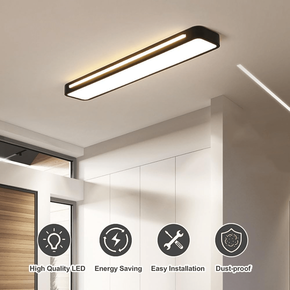 Stropní LED svítidlo HALOCRAFT v minimalistickém designu — plochý panel pro přisazenou montáž