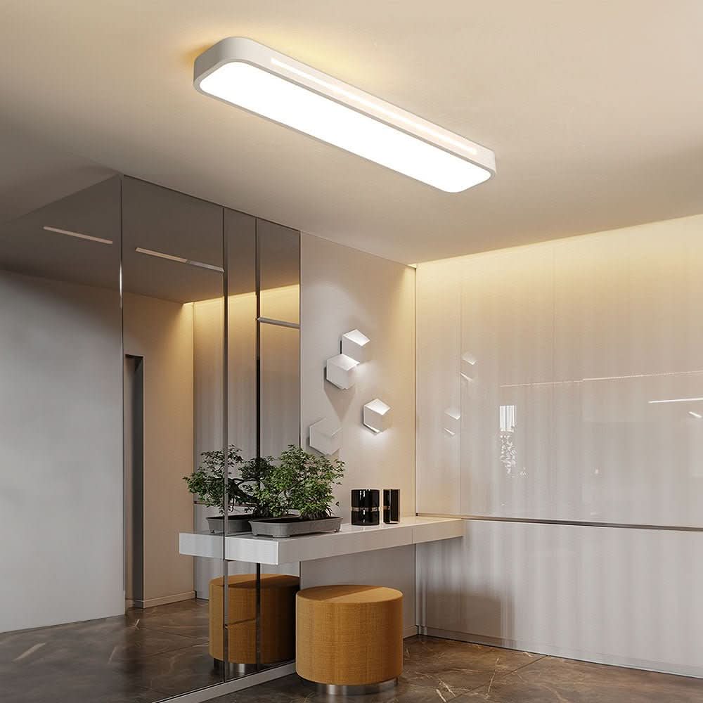 Stropní LED svítidlo HALOCRAFT v minimalistickém designu — plochý panel pro přisazenou montáž