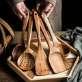 5-teiliges FJORDFLAME-Küchenutensilien-Set aus nachhaltigem Teakholz