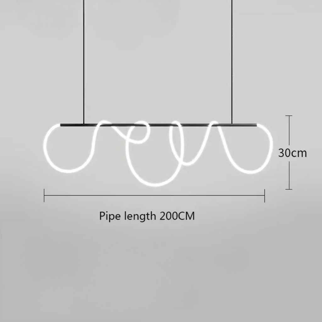 Solara 90-260V Dimmable LED Chandelier, Metal Frame Design
