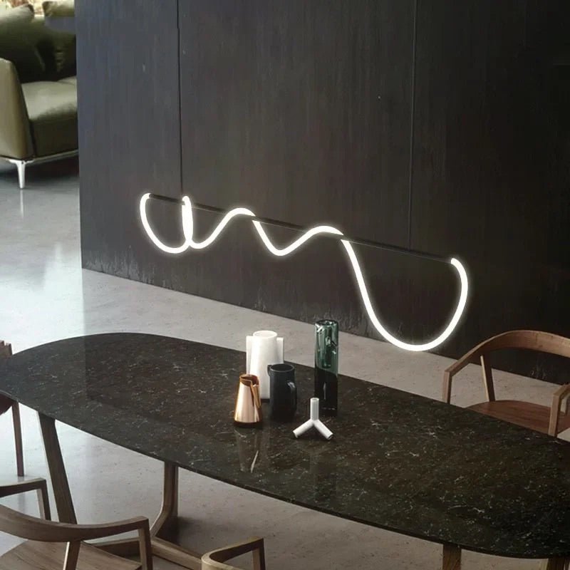 Solara 90-260V Dimmable LED Chandelier, Metal Frame Design
