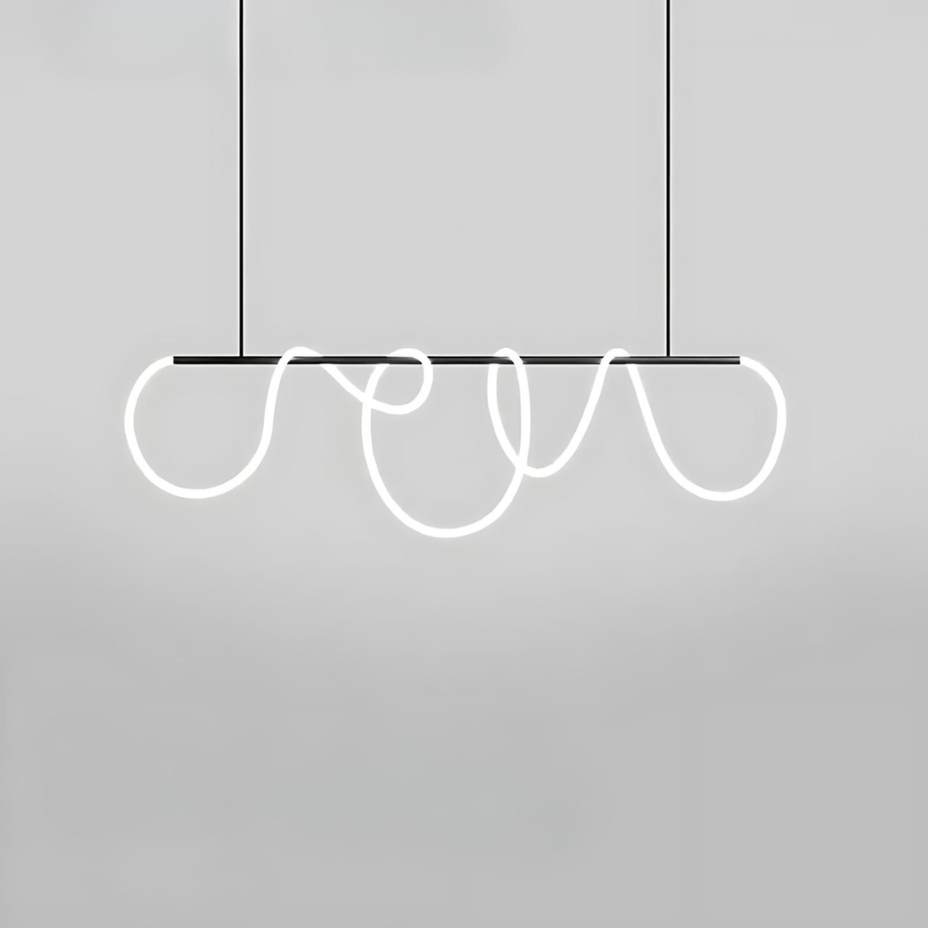 Solara 90-260V Dimmable LED Chandelier, Metal Frame Design