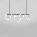 Solara 90-260V Dimmable LED Chandelier, Metal Frame Design