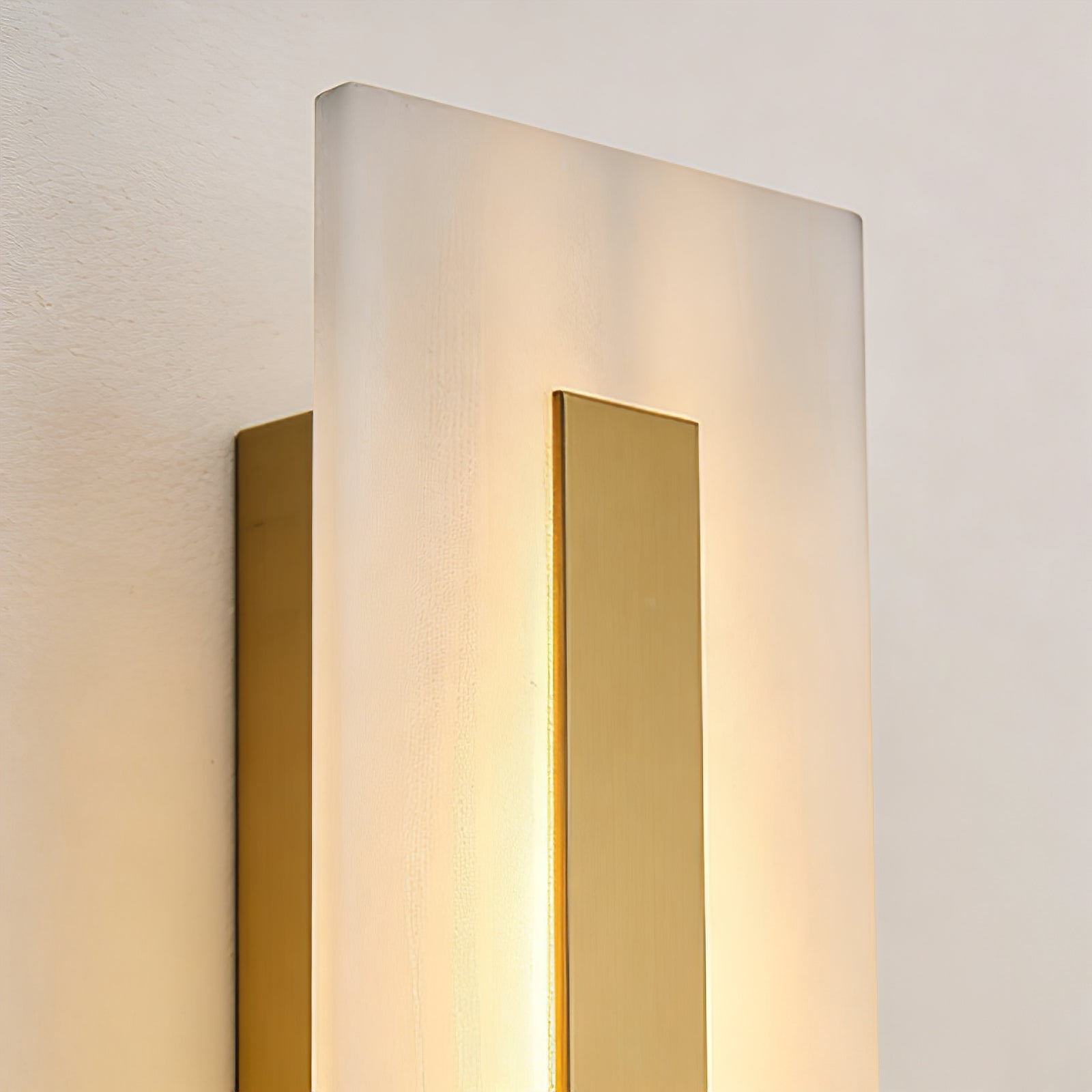 Oblong & Rectangular Alabaster Wall Sconces | wildoxy