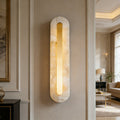 Oblong & Rectangular Alabaster Wall Sconces | wildoxy