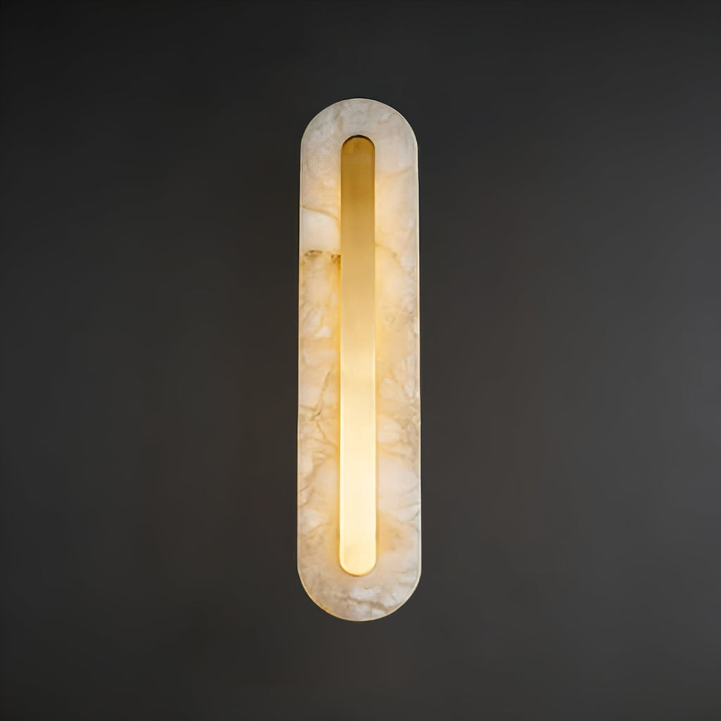 Oblong & Rectangular Alabaster Wall Sconces | wildoxy