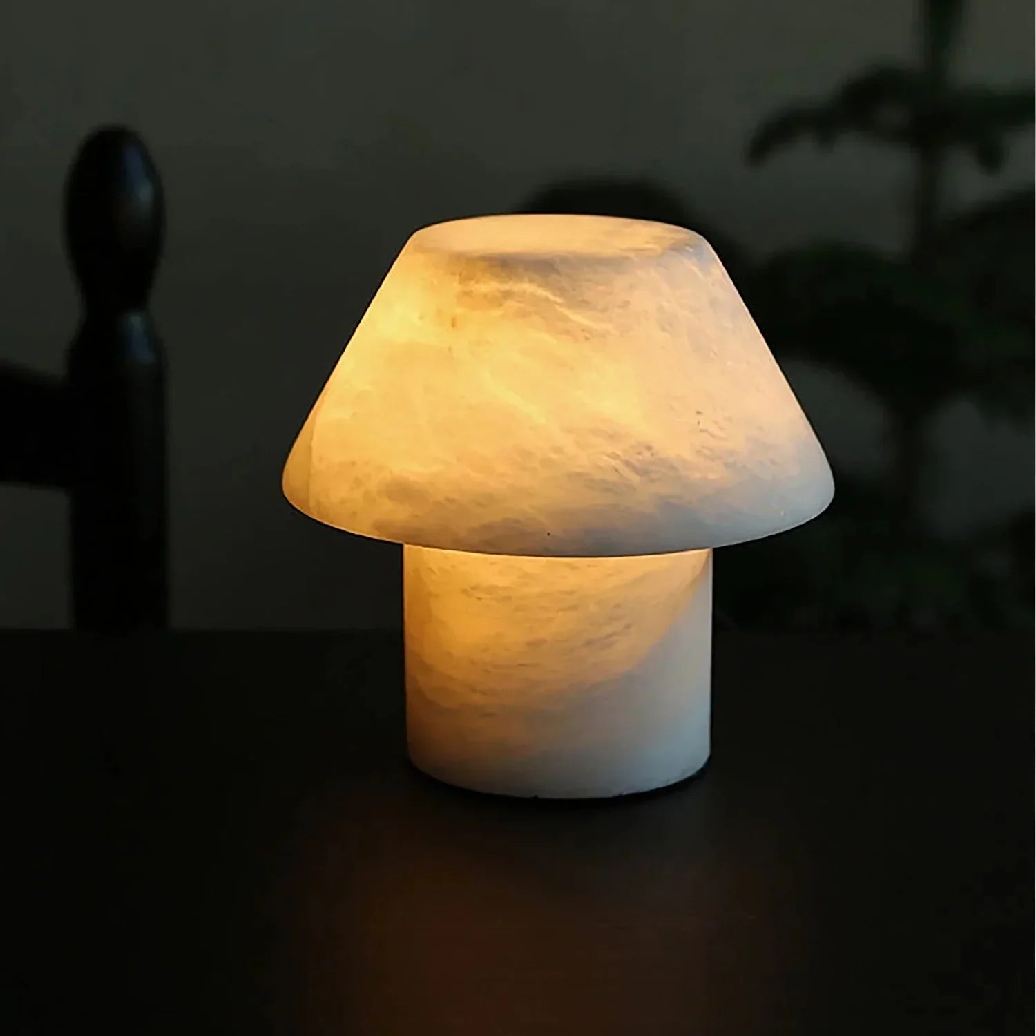 Odile Alabaster Mushroom Table Lamp | wildoxy
