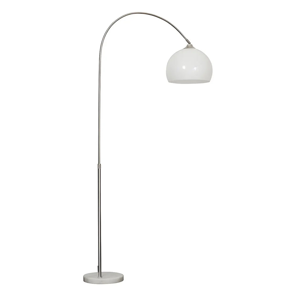 Lampadar modern cu arc — cupolă acrilică de 220 cm, structură metalică